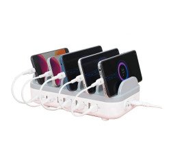 En_stazione di ricarica 10 porte usb 120w - docki