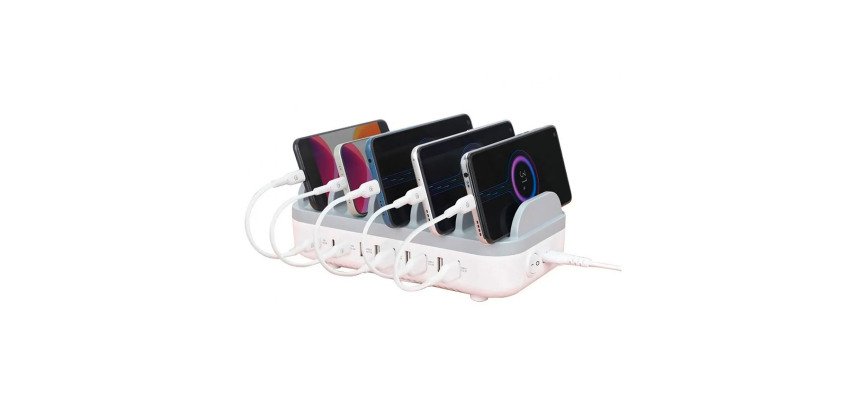 Stazione di ricarica 10 porte USB 120W - Docking Station - Multiricarica