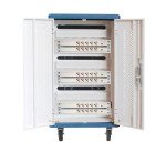 Stazione di ricarica ventilata 30 dispositivi - Notebook, smartphone - Carrello - Multiricarica