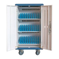 Stazione di ricarica ventilata 30 dispositivi - Notebook, smartphone - Carrello
