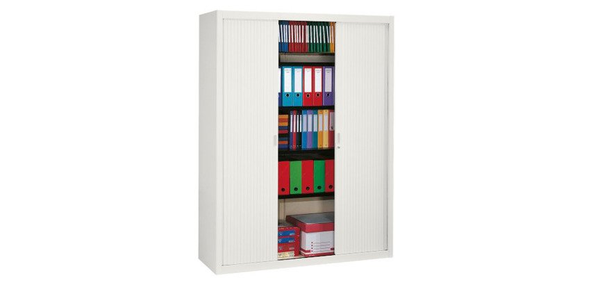Armoire haute à rideaux démontables Largeurs spécifiques 200 x 160 cm unicolore