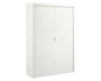 Armoire haute à rideaux démontables Largeurs spécifiques 200 x 140 cm unicolore - Blanc