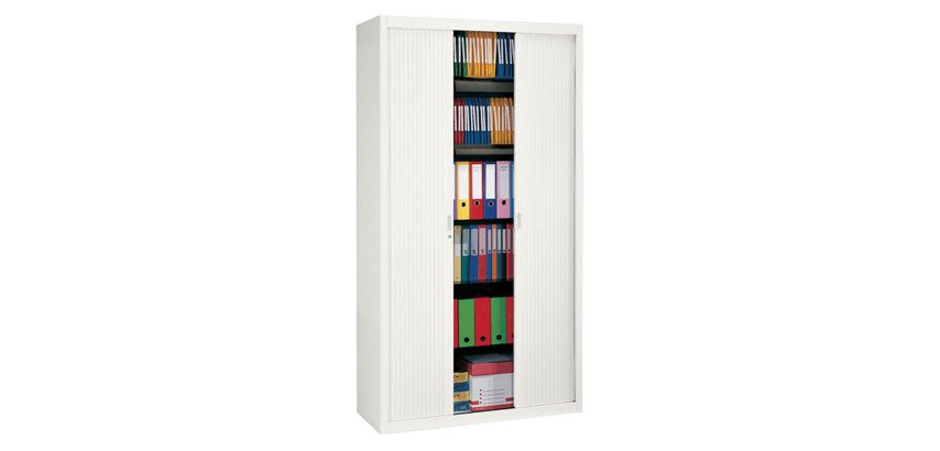 Armoire à rideaux démontable Classique - corps métal - rideaux non feu M1 - NF-OEC - Largeurs 80, 100, 120 cm