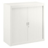 Armoire basse à rideaux démontable hauteur de comptoir 100 x 100 cm