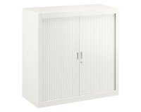 Armoire métal à rideaux démontable Classique H 100 x L 100 cm unicolore