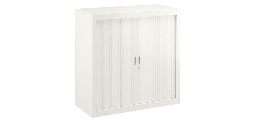 Armoire métal à rideaux démontable Classique H 100 x L 100 cm unicolore