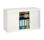 Armoire métal à rideaux démontable Classique H 70 x L 120 cm unicolore