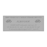 Plaque 58 X 22MM pour tampon Trodat 4913 réf PL 4913