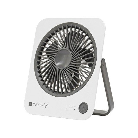 Ventilatore USB TECHLY - da scrivania, ultra sottile, pieghevole e portatile, a 4 velocità