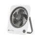Ventilatore USB TECHLY - da scrivania, ultra sottile, pieghevole e portatile, a 4 velocità