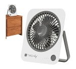 Ventilatore USB TECHLY - da scrivania, ultra sottile, pieghevole e portatile, a 4 velocità