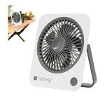 Ventilatore USB TECHLY - da scrivania, ultra sottile, pieghevole e portatile, a 4 velocità
