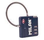 Candado TSA con cierre de combinación MILAN colección 430 since 1918, azul