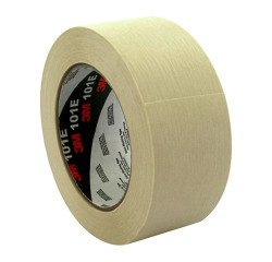 Lot von 6 Klebebändern aus gekrepptem Papiermaskenband 3M™ 101E, beige, 48 mm x 50 m