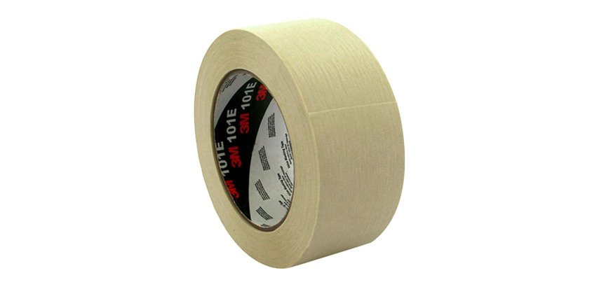Lot de 6 rubans adhésif de masquage papier crêpé 3M™ 101E, beige, 48 mm x 50 m