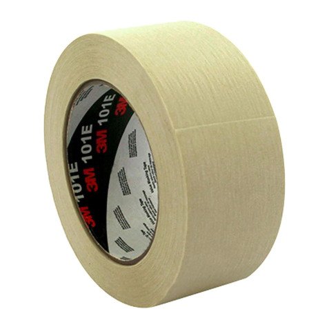 Lot de 6 rubans adhésif de masquage papier crêpé 3M™ 101E, beige, 48 mm x 50 m