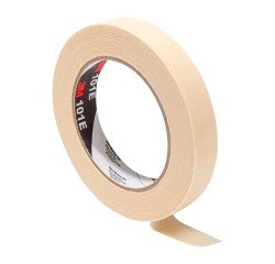 Lot of 9 3M™ 101E Beige Crepe Paper Masking Tapes, 24 mm x 50 m