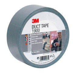 Tape van geweven stof 3M™ 1900, zilver, 50 mm x 50 m