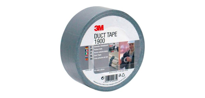 3M™ 1900 Cloth Duct Tape, Silver, 50 mm x 50 m