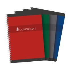 Carnet spirale Conquerant 14,8 x 21 cm 5 x 5 mm 180 pages