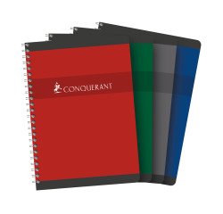 Carnet spirale Conquerant 14,8 x 21 cm 5 x 5 mm 180 pages