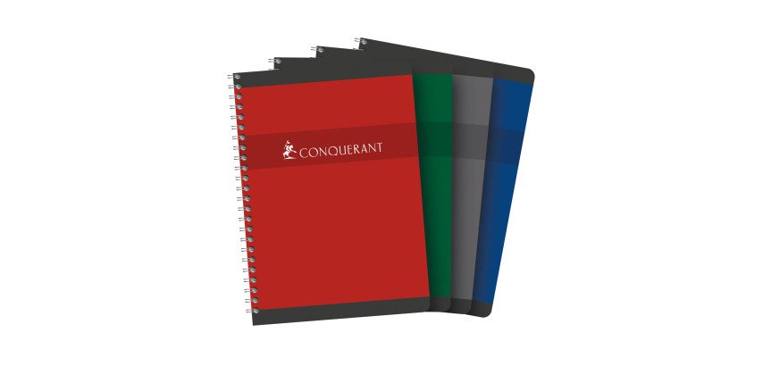 Carnet spirale Conquerant 14,8 x 21 cm 5 x 5 mm 180 pages