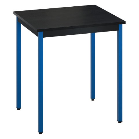 Mesa multiuso Eco 70 x 60 tablero negro patas azules