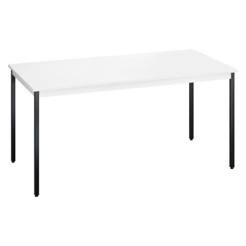 Mesa multiuso Eco 160 x 80 tablero blanco patas negras