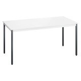 Table multi-usages plateau blanc L 160 x P 80 cm