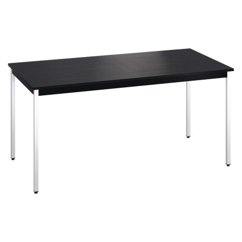 Mesa multiuso Eco 160 x 80 tablero negro patas blancas