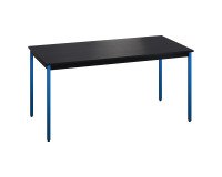 Multi-purpose table L 160 x W 80 cm Zonza black with blue legs