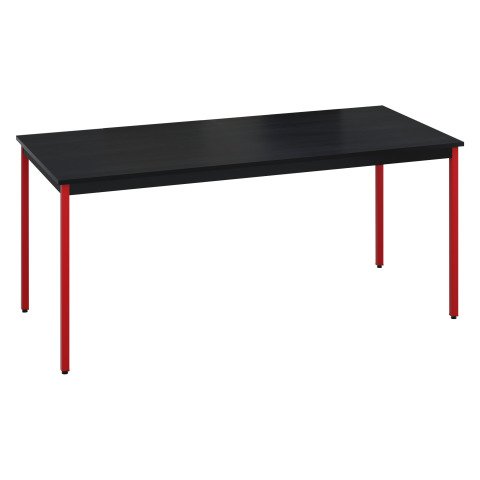 Mesa multiuso Eco 180 x 80 tablero negro patas rojas
