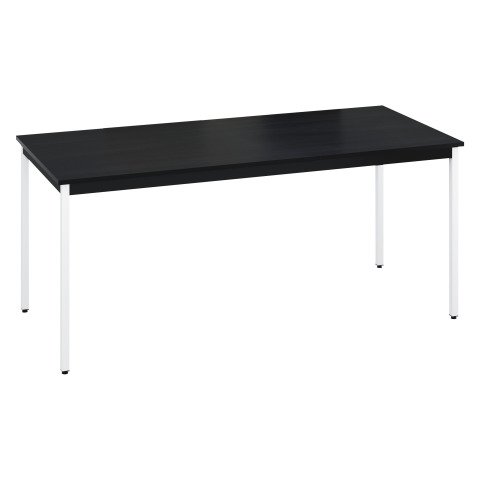 Mesa multiuso Eco 180 x 80 tablero negro patas blancas