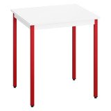 Table multi-usages plateau blanc L 70 x P 60 cm