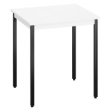 Table multi-usages plateau blanc L 70 x P 60 cm