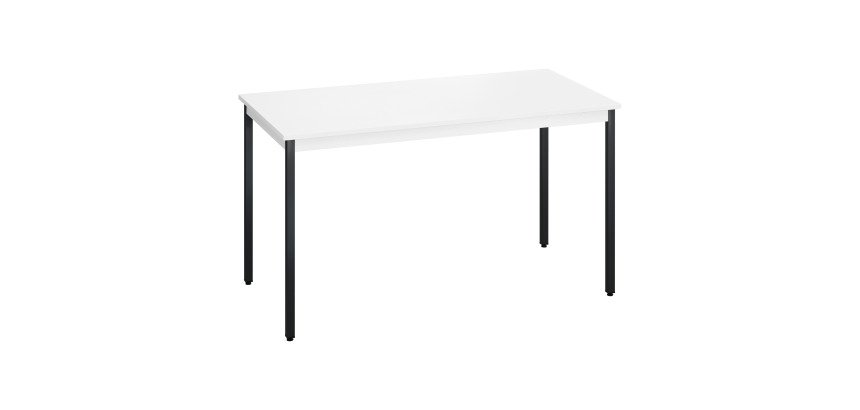 Table multi-usages plateau blanc L 140 x P 70 cm