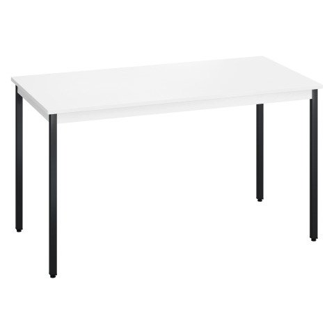 Mesa multiuso Eco 140 x 70 tablero blanco patas negras