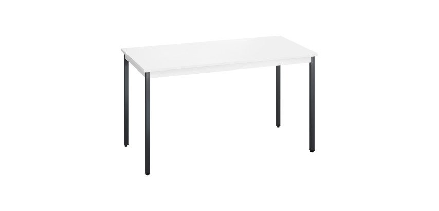 Table multi-usages plateau blanc L 140 x P 70 cm