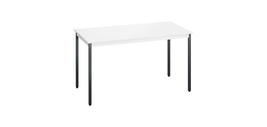 Table multi-usages plateau blanc L 140 x P 70 cm