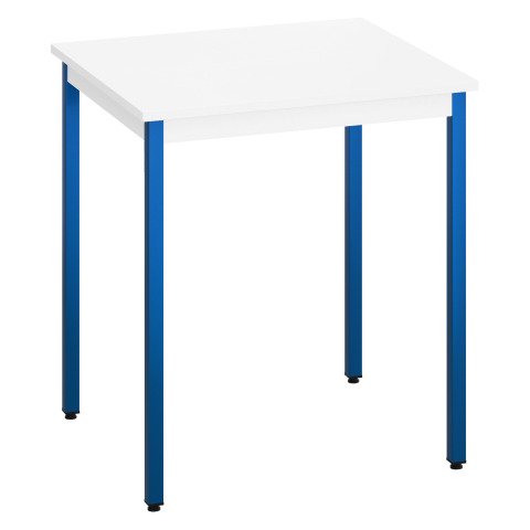 Mesa multiuso Eco 70 x 60 tablero blanco patas azules