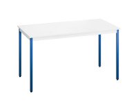 Mehrzwecktisch L 140 x T 70 cm weiß blaue Beine