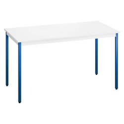 Table multi-usages plateau blanc L 140 x P 70 cm