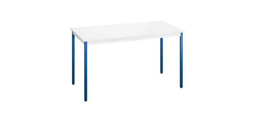 Table multi-usages plateau blanc L 140 x P 70 cm