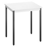 Table multi-usages plateau blanc L 70 x P 60 cm