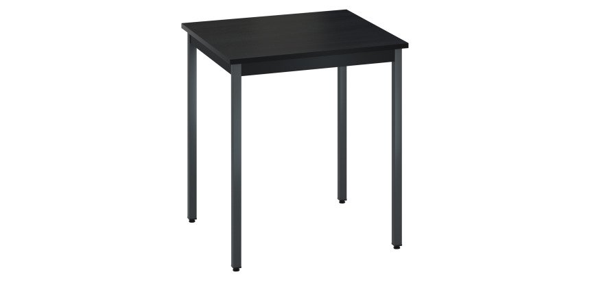 Table multi-usage plateau noir L 70 x P 60 cm Zonza