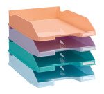 Corbeille à courrier standard Exacompta couleur pastel