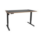 Bureau assis-debout Nivo à mémoire de position pied anthracite L 120 cm