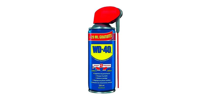 Produit multifonction WD-40 double position - Aérosol de 200 ml + 10 % OFFERT