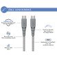 <b>Ultra-reinforced USB C / USB C power cable 3 m gray</b>