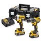 DeWALT DCK266P2T-QW KIT XR = DCD796 Taladro Percutor + DCF887 Atornillador Impacto + 2 baterías Li-Ion 5Ah + maletín TSTAK